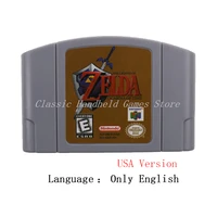 64 bit game thelegend of zeld ocarina of time video game cartridge console card english language us ntsc version for nintendo 64