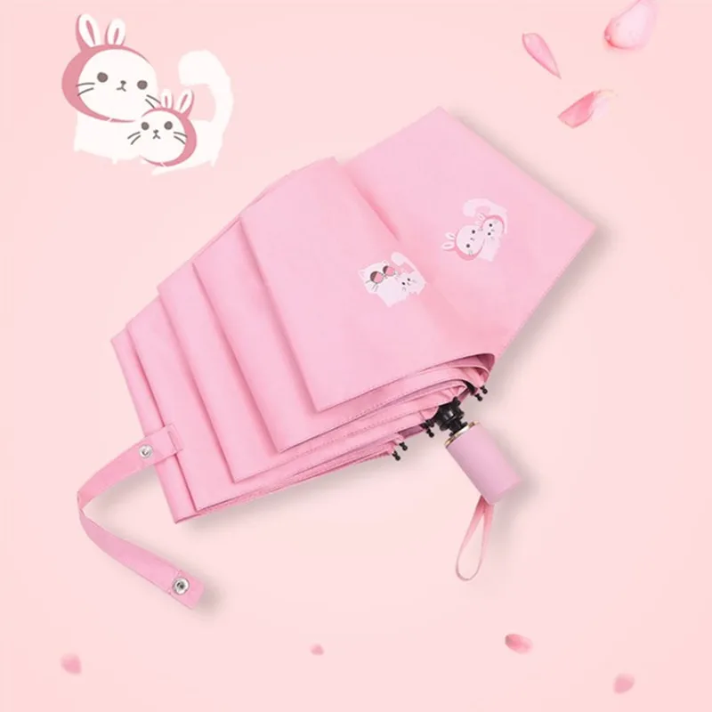 Полностью автоматический складной зонт от дождя подарок для женщин и мужчин мини