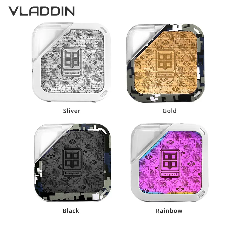 Оригинальный Vladdin BOQPOD Vape Kit аккумулятор 400 мАч с картриджем 1 мл и керамической