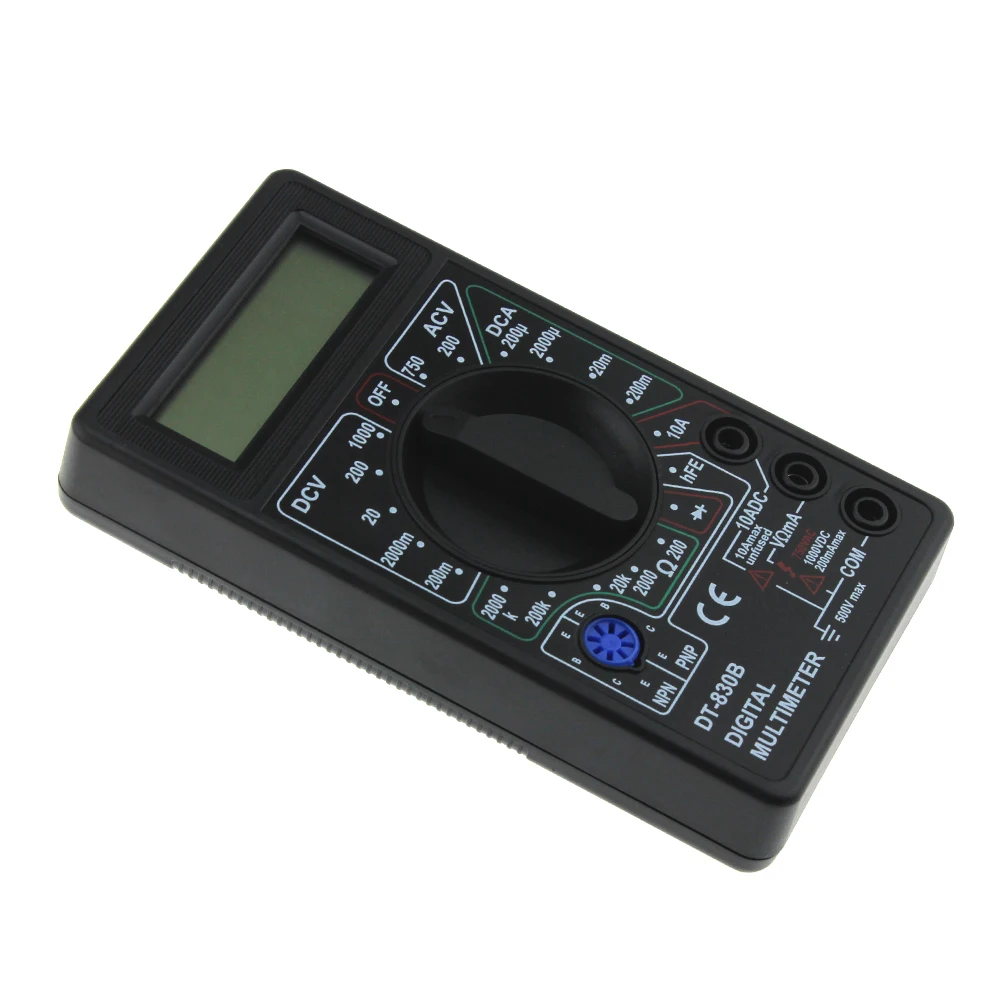 DT830B мини мультиметр ЖК цифровой для Вольт Ампер Ом тестер измеритель вольтметр
