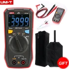 Мультиметр UT123, UNI-T, компактный, портативный, цифровой, бытовой, карманный, Многофункциональный тестер, AC DC резистор напряжения, Функция измерения температуры NCV