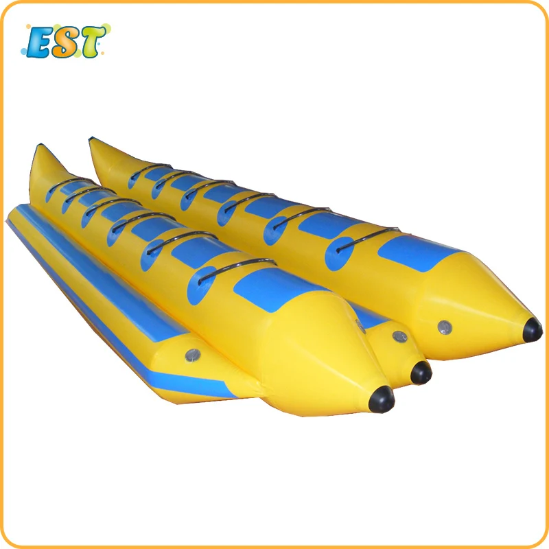 Бесплатная доставка 10-местная надувная лодка-банан летающая лодка для рыб | Спорт