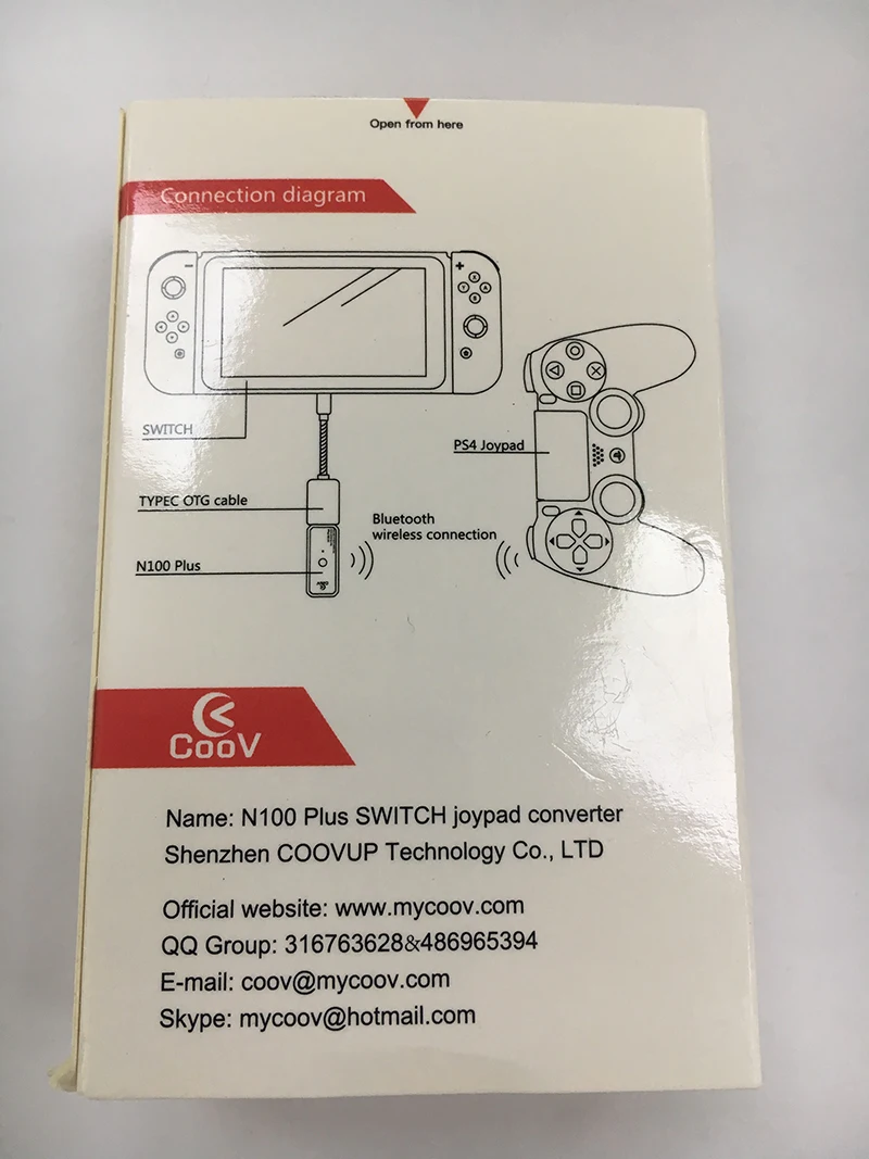 Конвертер консоли coov N100 Plus для Nintendo Switch NS контроллер геймпад конвертер PS 3 PS4 Xbox one