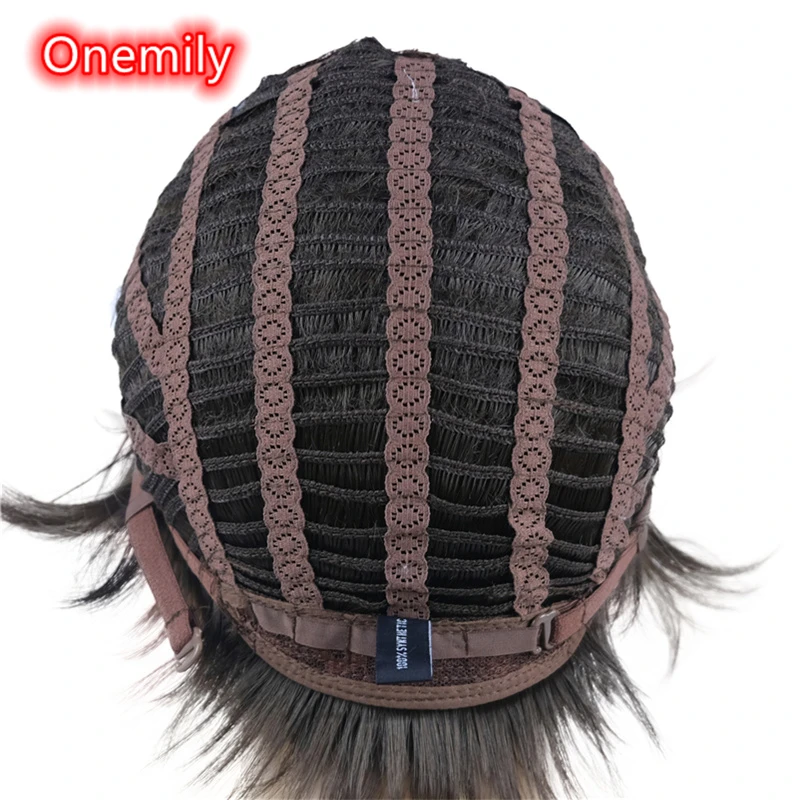 

Onemily Short Straight Synthetic Fashion Wigs for Women Girls Theme Party Evening Out Dating Fun 2 Colors