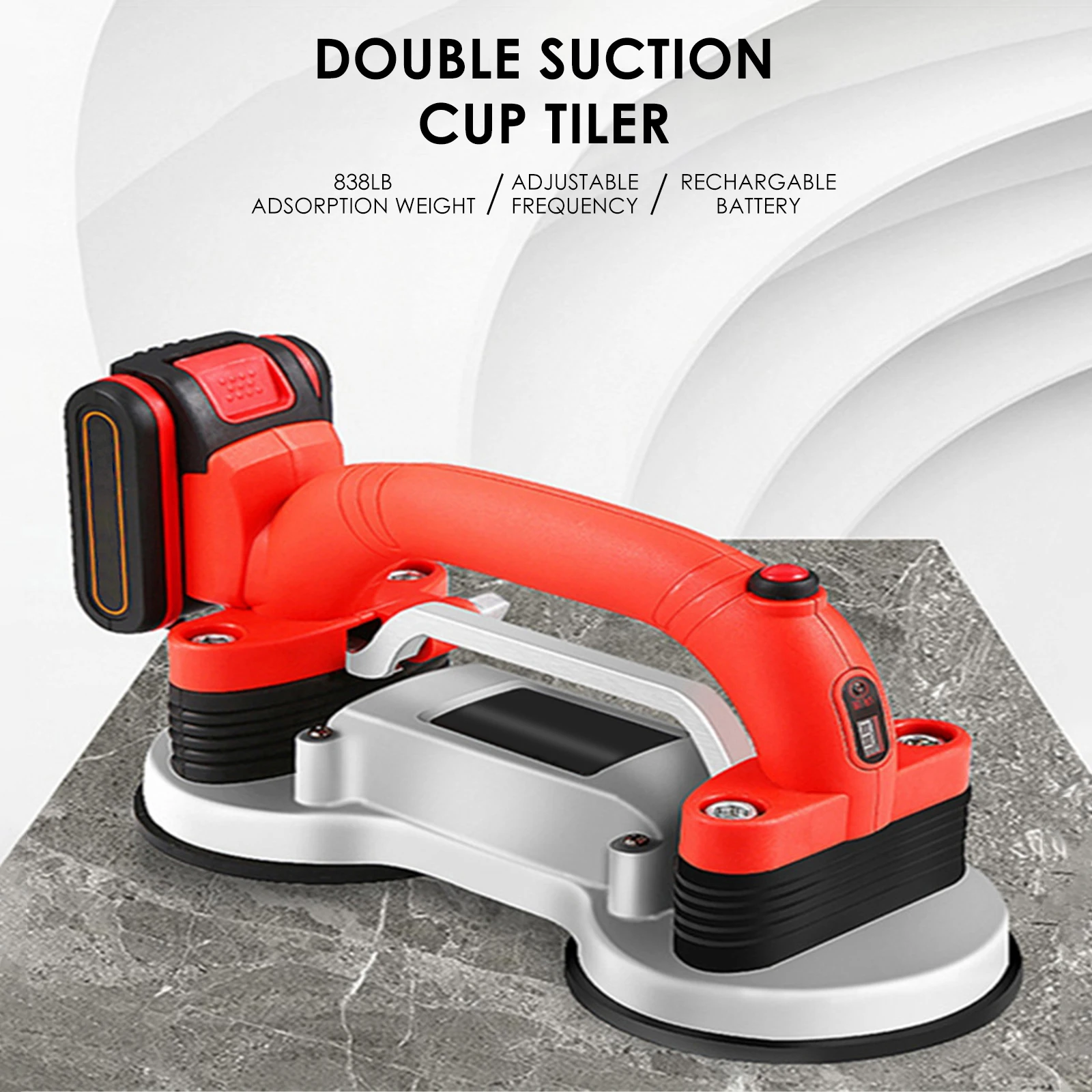 

21V Профессиональный двойная присоска плитка плиточник машина приведенная в действие для Кухня Гостиная душевая кабина стены Плитки плитка ...