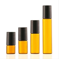 510ml glass roll on bottles with stainless steel roller balls essential oil bottles empty cosmetic containers refillable bottle