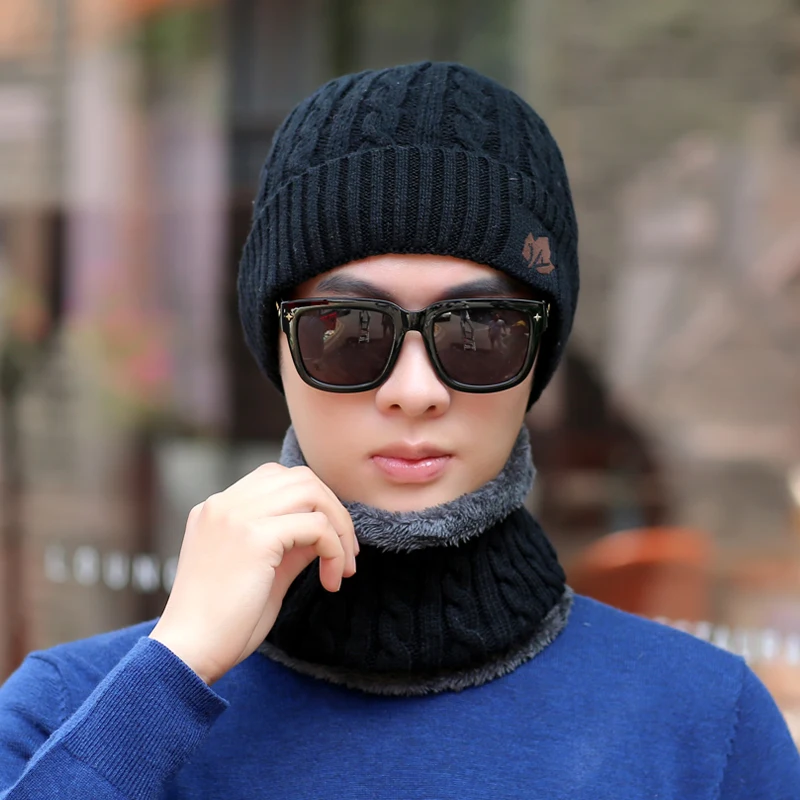 COKK зимние шапки Skullies Beanies, зимние шапки бини для мужчин и женщин, шерстяной шарф, шапки, Балаклава, маска, шапка, вязаная шапка для мужчин