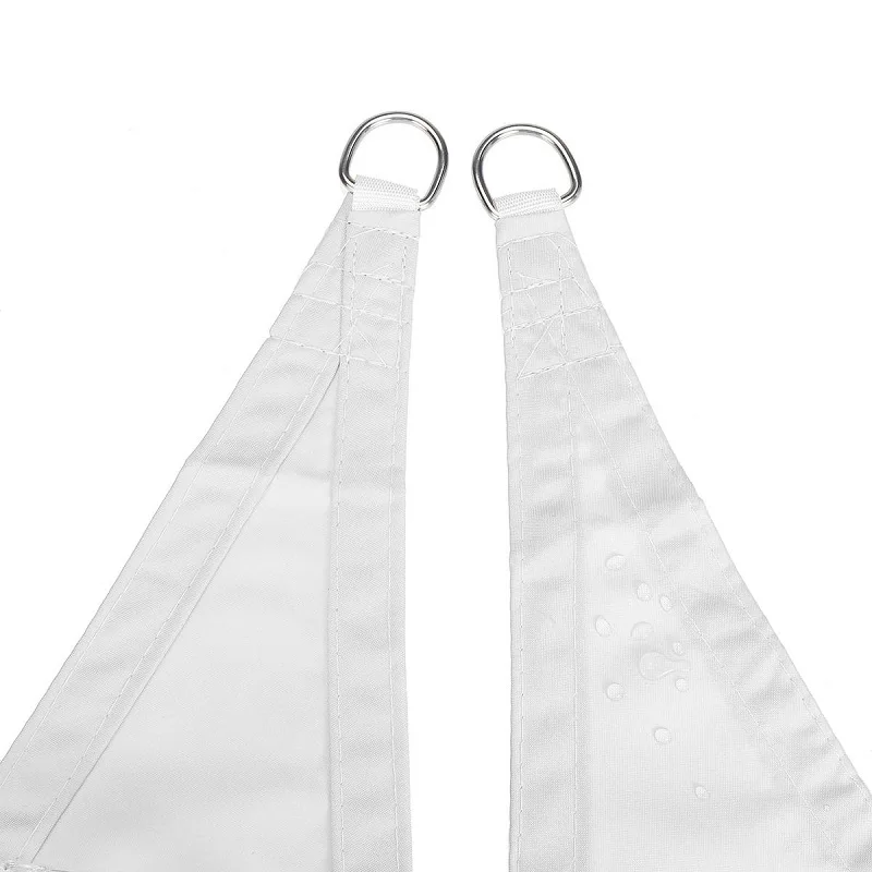 Белый уличный треугольный солнцезащитный навес водонепроницаемый наружный для