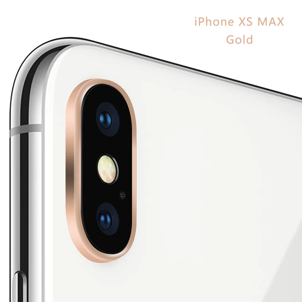 Защитный чехол для задней камеры 1 шт. с кольцом для iPhone XR/XSM серии защита смартфона аксессуары - Цвет: Xs and Max gold