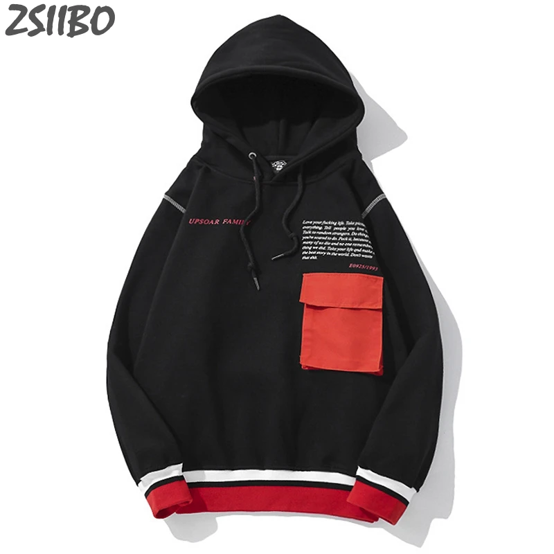 Мужские толстовки унисекс оригинальный Повседневный пуловер с карманами и