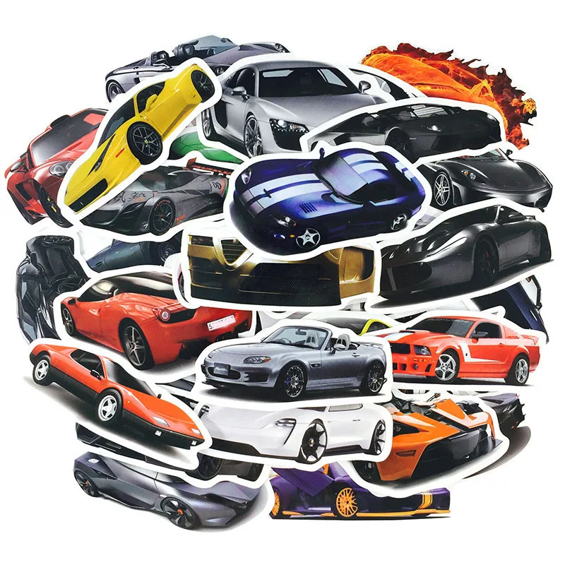 50 шт./лот крутые классические модные стильные наклейки для спортивных автомобилей для мото чемодана автомобиля ноутбука Наклейка s игрушка для скейтборда наклейка для детей