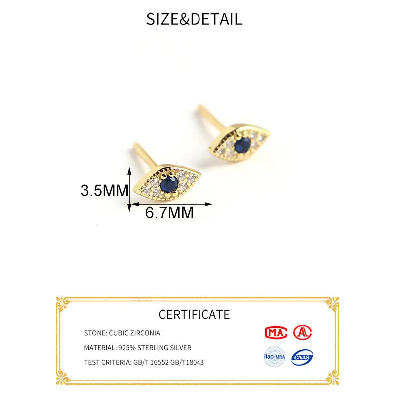 Женские серьги гвоздики из серебра 925 пробы с фианитами|Серьги-гвоздики| |