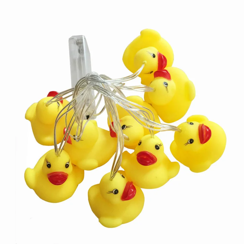 

LED Little Yellow Duck Light String Fairy Lights Garland Battery Garden Decorations Led Lights Christmas Decorations Home Decor