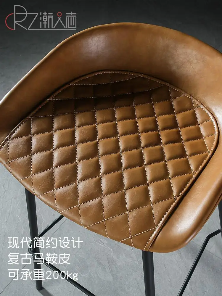 Барный стул в стиле лофт индастриал железный индивидуальный барный простой