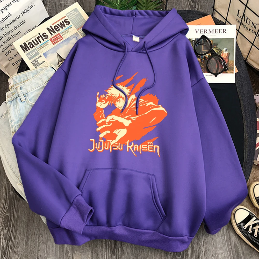 

Худи женское с аниме принтом, милая Повседневная Свободная кофта с капюшоном в Корейском стиле, большие размеры