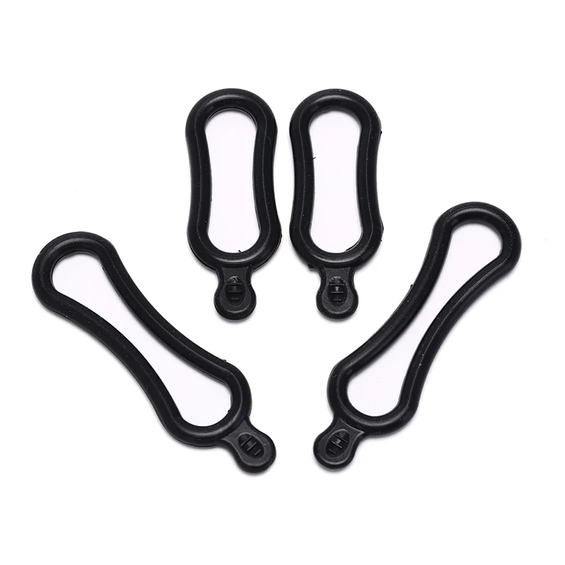 Полезный горячий 4 шт налобный велосипед черный резиновый ремешок ПВХ кольцо для