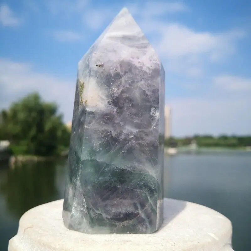 

Фунтов натуральный цветной фторпласт обелиск Хрустальная энергетическая колонна Рейки Исцеление