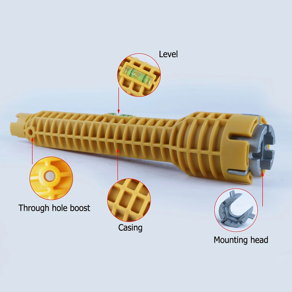 

Multi-function Water Pipe Wrench Bathroom Plumbing Faucet Installation Maintenance Tools Fastening Disassembling Sleeve Wrench