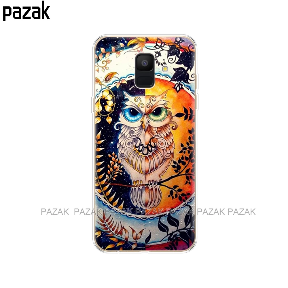 Силиконовые чехлы hone для Samsung Galaxy A6 2018 Dual SIM SM A600 A600F мягкая задняя крышка из ТПУ Plus