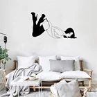 Индивидуальные Сексуальные Обнаженные наклейки на стену, самоклеящиеся виниловые наклейки для девушек, для стриптиза, для танцев, DW20825