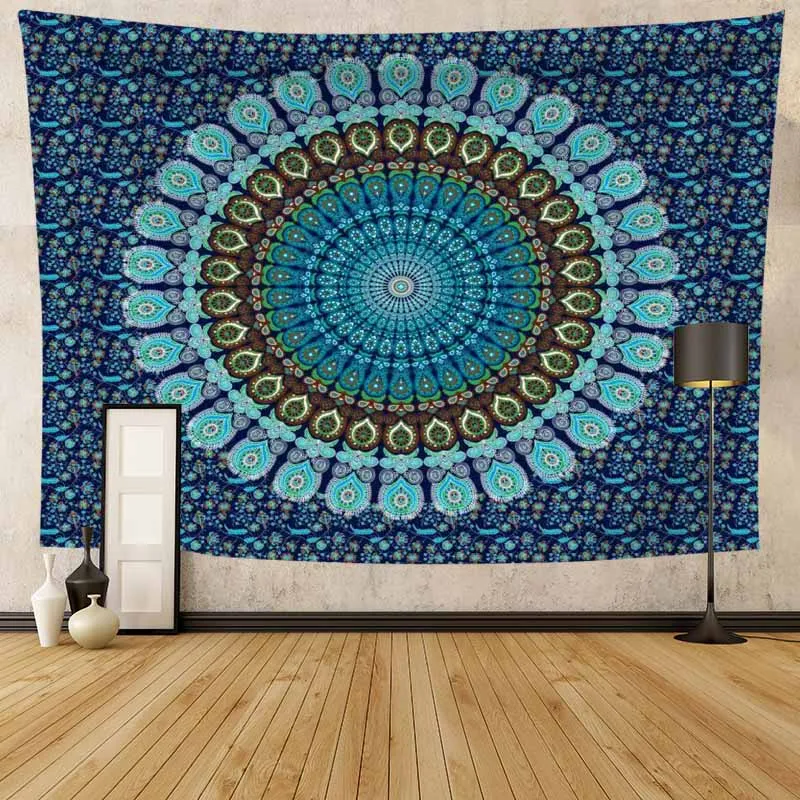 

Creative Fashion Mandala Pattern Tapestry Wall Hanging Tapestry Psychedlic Blanket Beach Hippie Bedspread Backdrop Home Decor