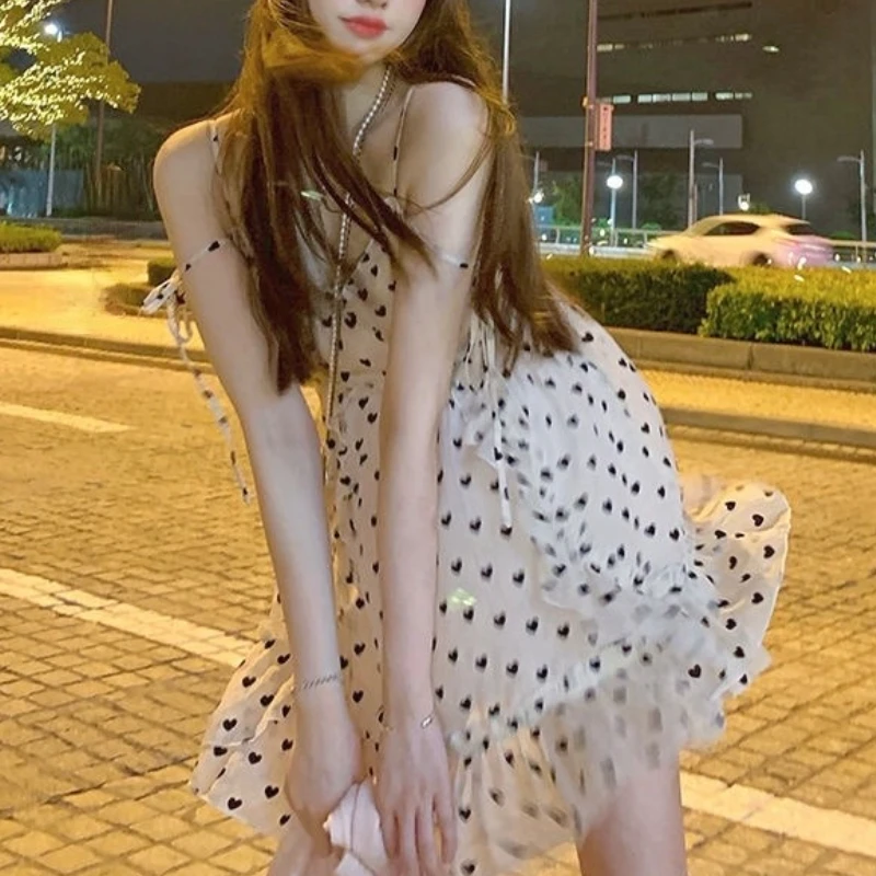 Женское цельнокроеное платье на бретельках Элегантное повседневное Бандажное в