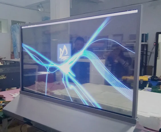 55 inch advertising transparent OLED monitor display screen