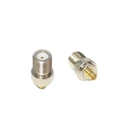 1pc new f female jack to mcx male plug rf coax adapter convertor straight goldplated wholesale