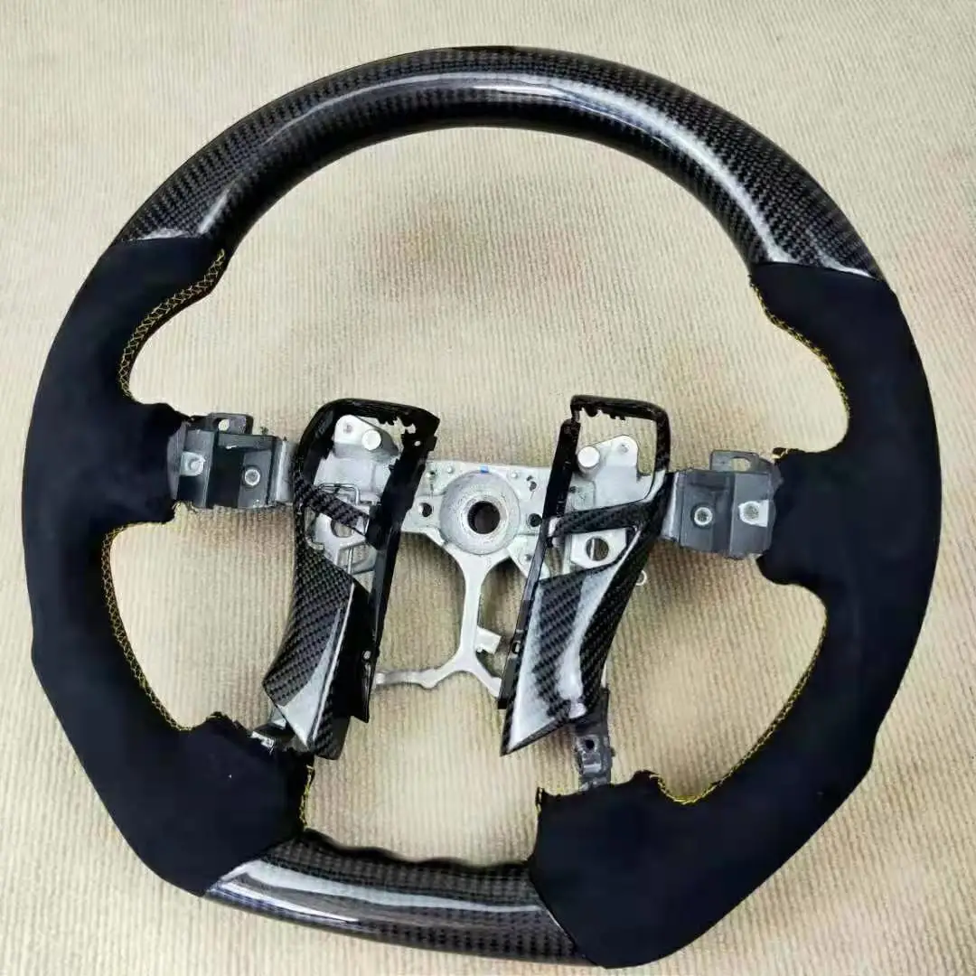 

Оригинальное Спортивное Рулевое колесо из углеродного волокна с перфорированной кожей, совместимое с Toyota Rezi Mark X 2010-2021