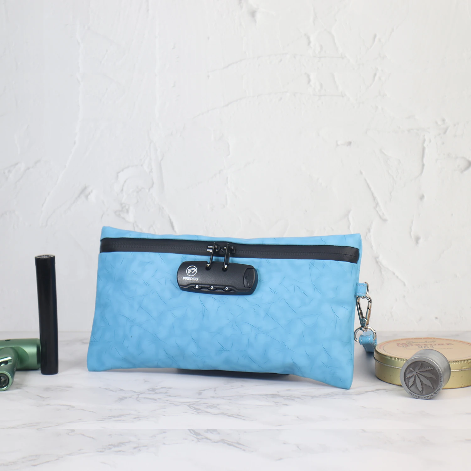 FIREDOG Дымчатая сумка с защитой от запаха и комбинированным замком карбоновый