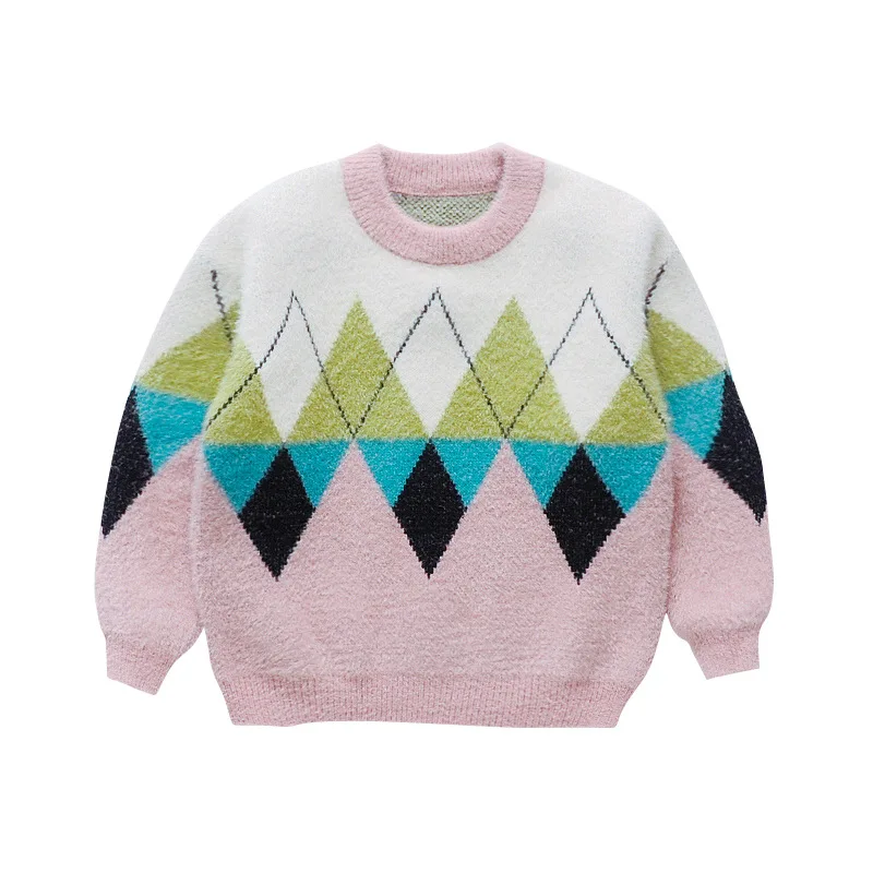 

JO&MI 2020 autumn children lovely sweaters girls fashion sweaters kids clothes
