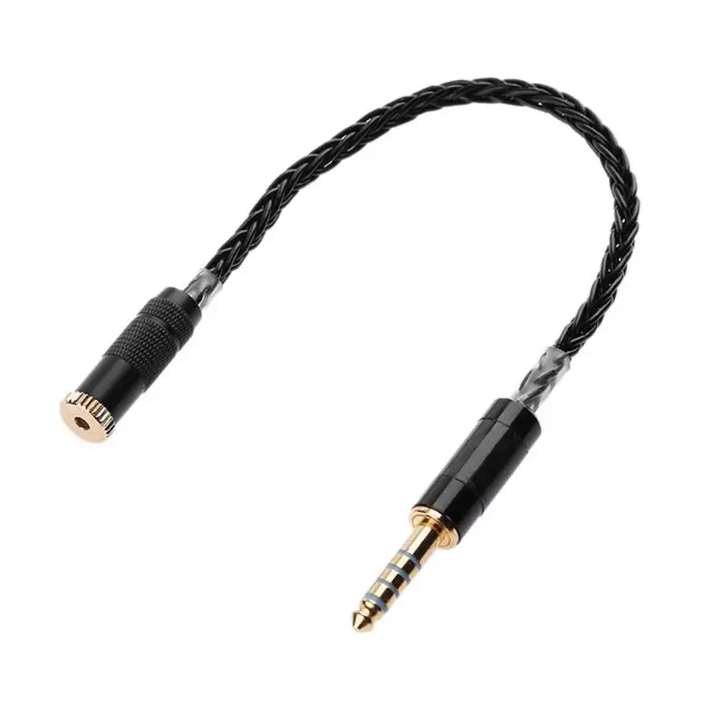 Кабель удлинитель в оплетке 4 мм штекер 2 5 гнездо Hi Fi аудио сбалансированный