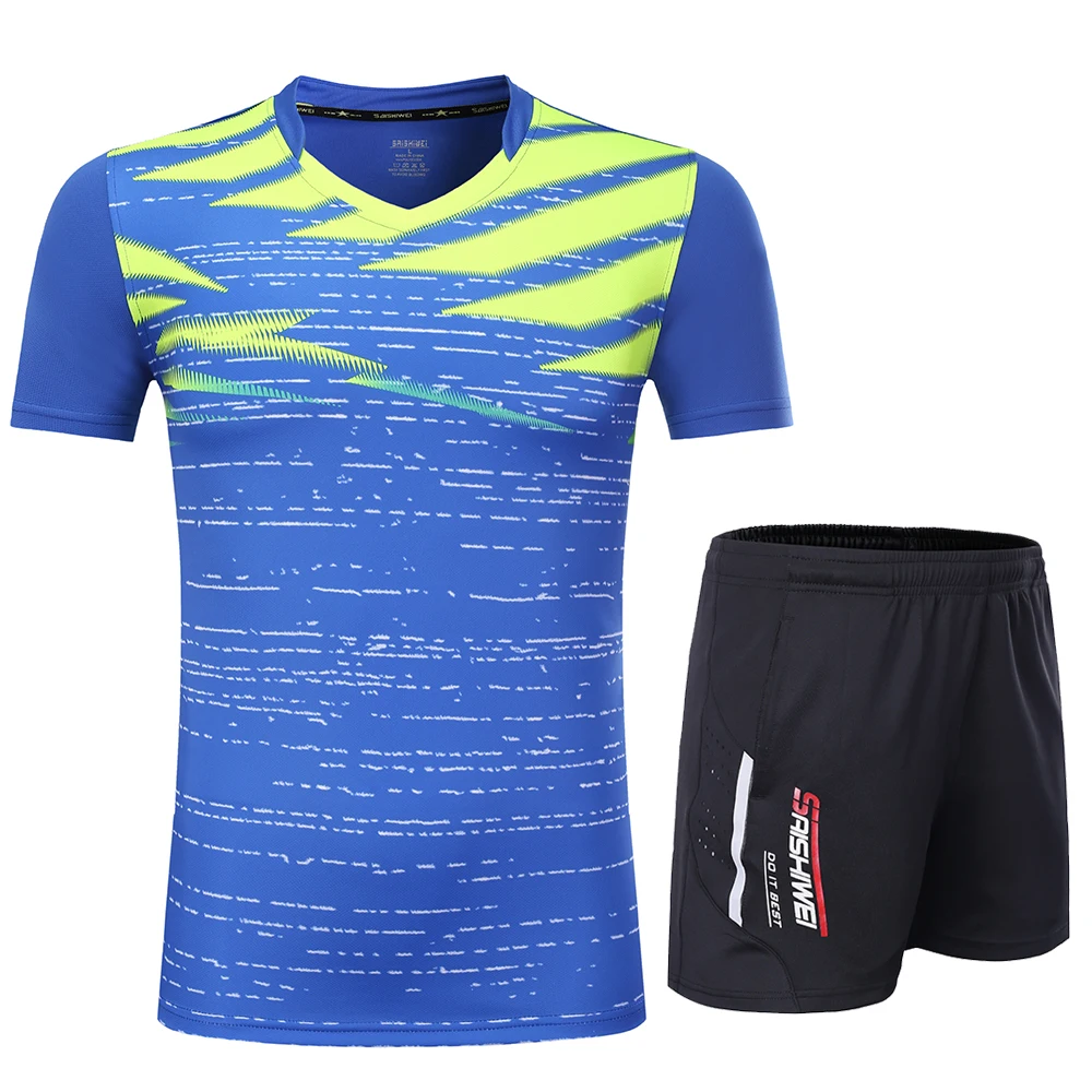 Новинка! Быстросохнущие Бадминтон футболка для мужчин/женщин спортивные рубашки