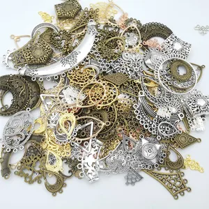 Лидер продаж, металлический соединитель, смешанный Шарм-подвеска, античная бронза, браслет, ожерелье, ювелирные изделия ручной работы, аксессуары для рукоделия