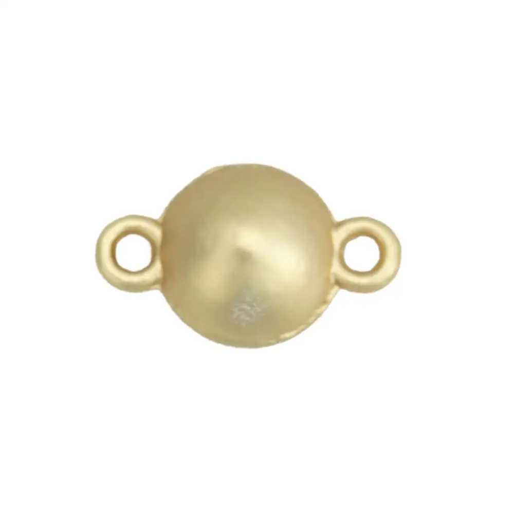 

8Seasons Simple Zinc Based Alloy Connectors Round Matt Gold DIY Punk Style Fashion Jewelry Gifts Accessories 16mm x 10mm, 10 PCs