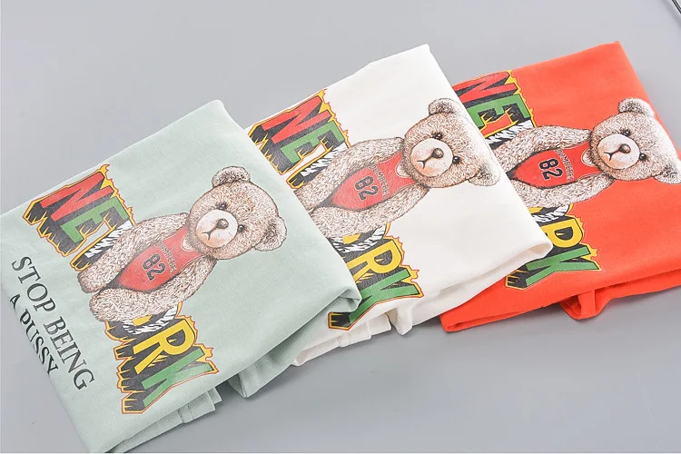 

New Summer Baby Boys Fashion Clothing Sets Kids Cartoon Letter Print T-shirt+ Solid Shorts2-piece Infant Casual Clothes Suits