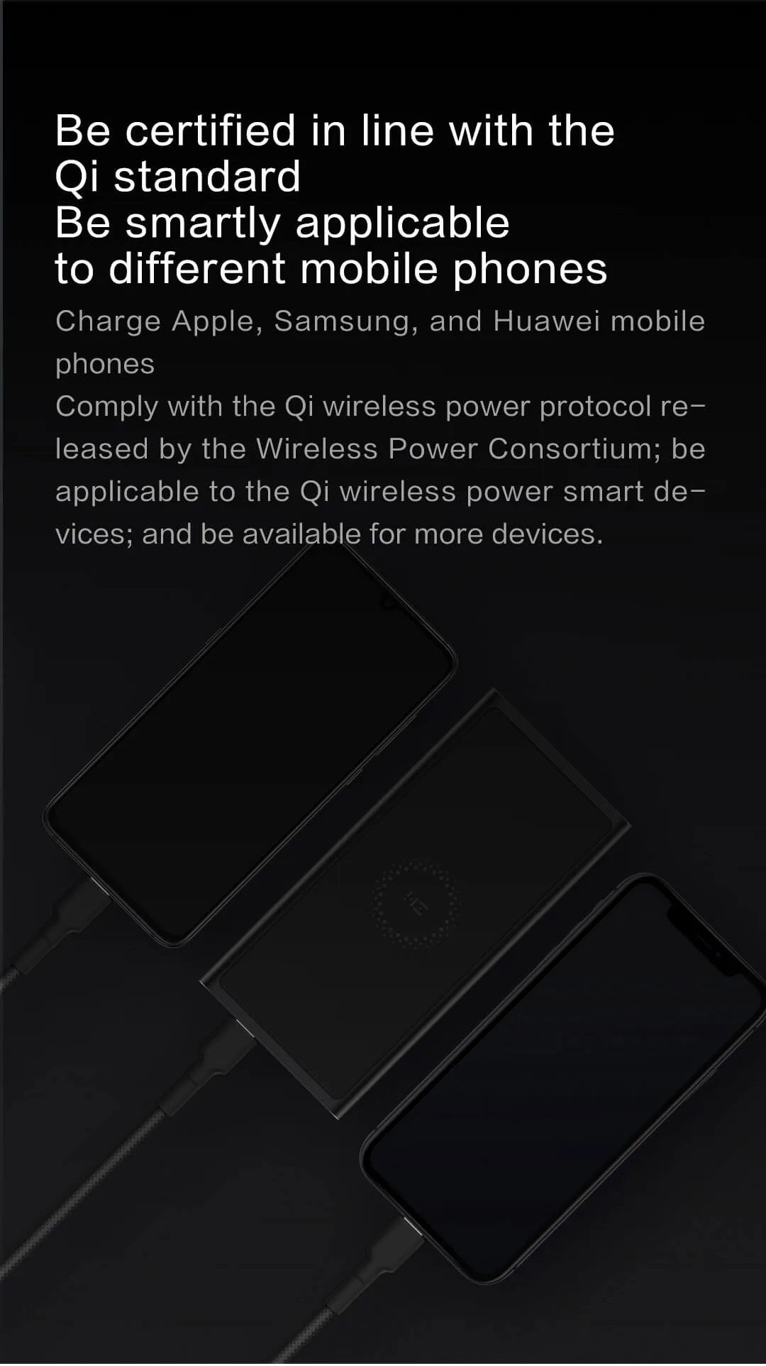 ZMI 10000 мАч беспроводной внешний аккумулятор для MFi для Apple для зарядки Lightning двойной USB-C 18 Вт макс 10 Вт макс Qi Сертифицированный