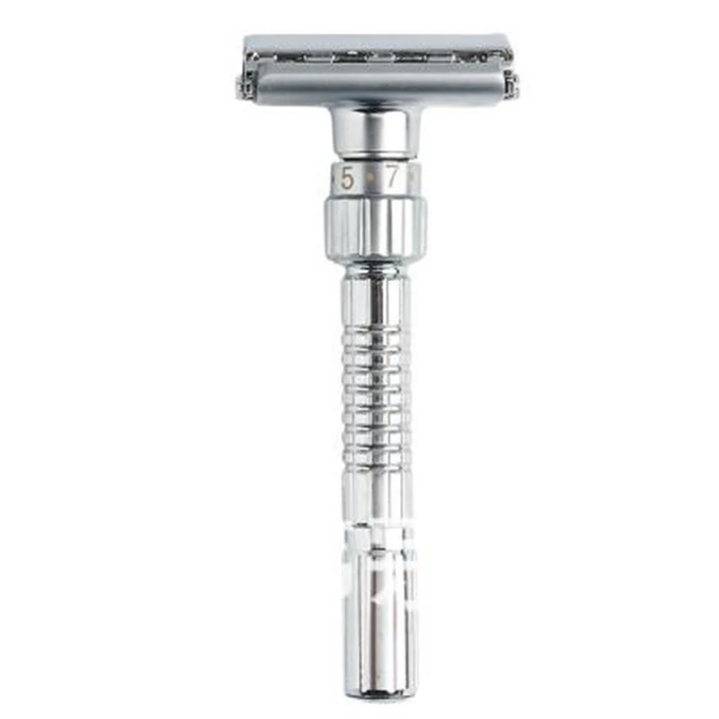 New Adjustable Double Edge Razor Classic Men Shaving Safety Razors Zinc Alloy Manual Shaver with Travel Box | Красота и здоровье