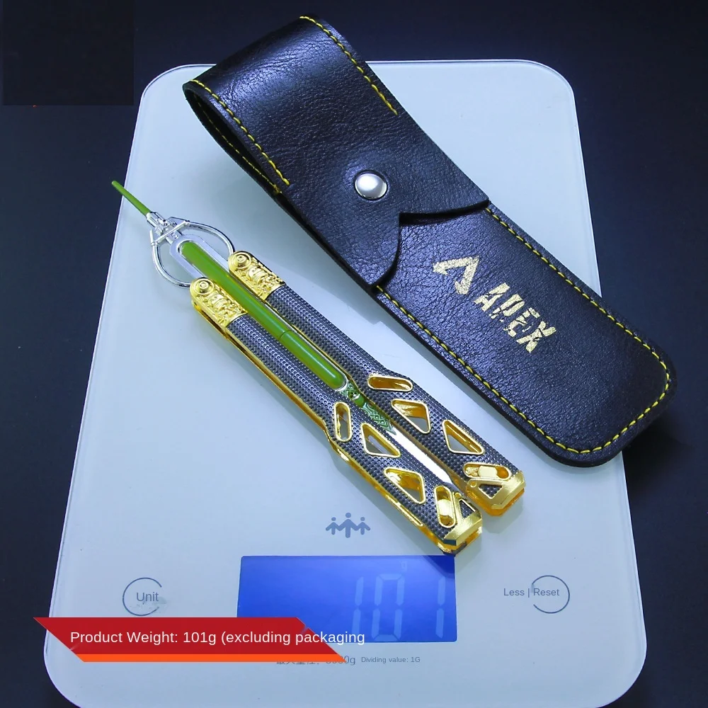 Apex hero power boy-cuchillo de mariposa, Arma de entrenamiento, modelo de cuchillo, todos los adornos de colecci&oacute;n de Artesan&iacute;a de metal-2