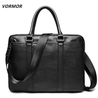 vormor promotion simple famous brand business men briefcase bag luxury pu leather laptop bag man shoulder bag bolsa maleta