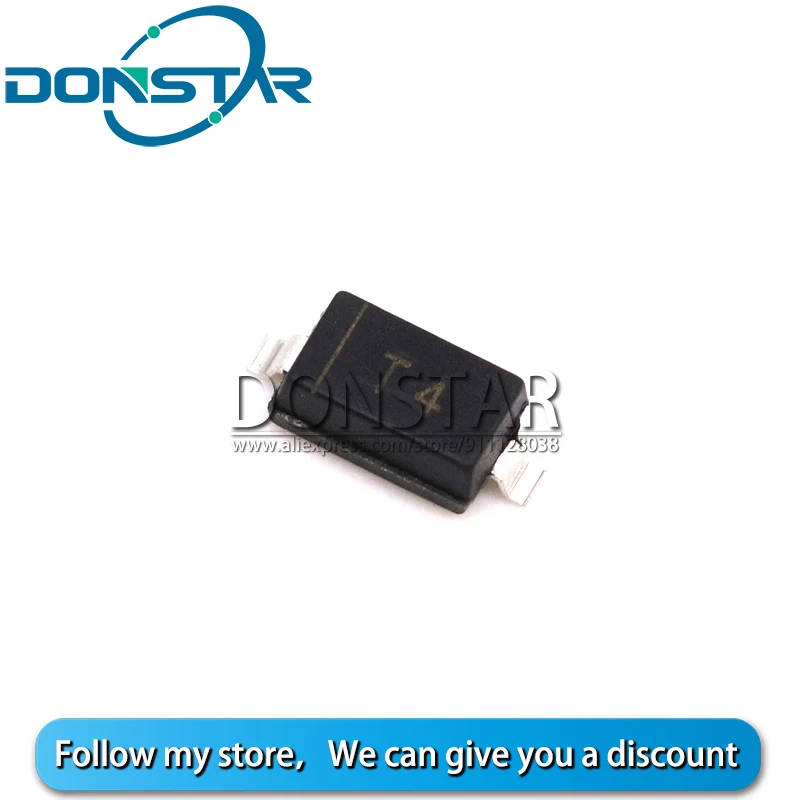 100PCS 1N4148 T4 Diode SOD-323 0805 SMD SOD Switching 1N4148WS SOD323 IN4148 NEW | Электронные компоненты и