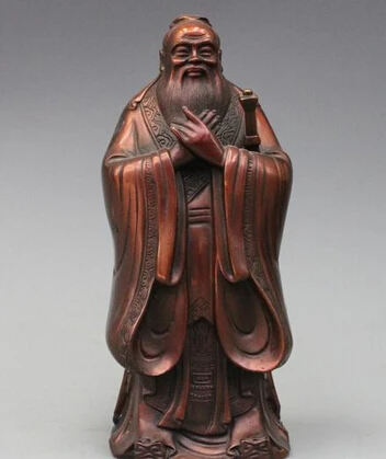  502 + Китайская известная история Бронзовый мыслитель и образователь статуя