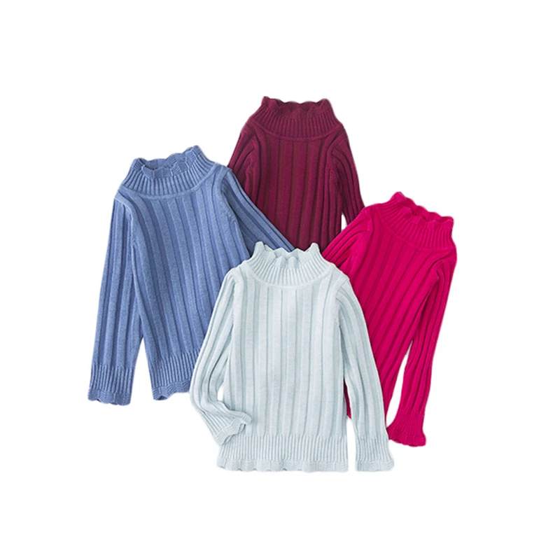 Хлопковые свитера для мальчиков и девочек вязаные пуловеры в полоску Свитера с