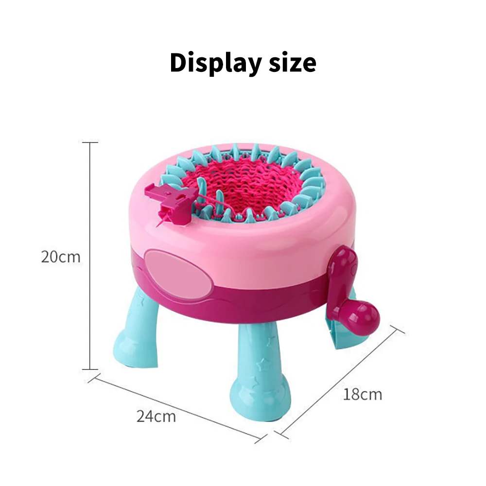 

Children Toy Wool Knitting Machine Loom Toy 22 Needles Machine Smart Weaving Loom Knitting Round Loom For Adults Girl Toy
