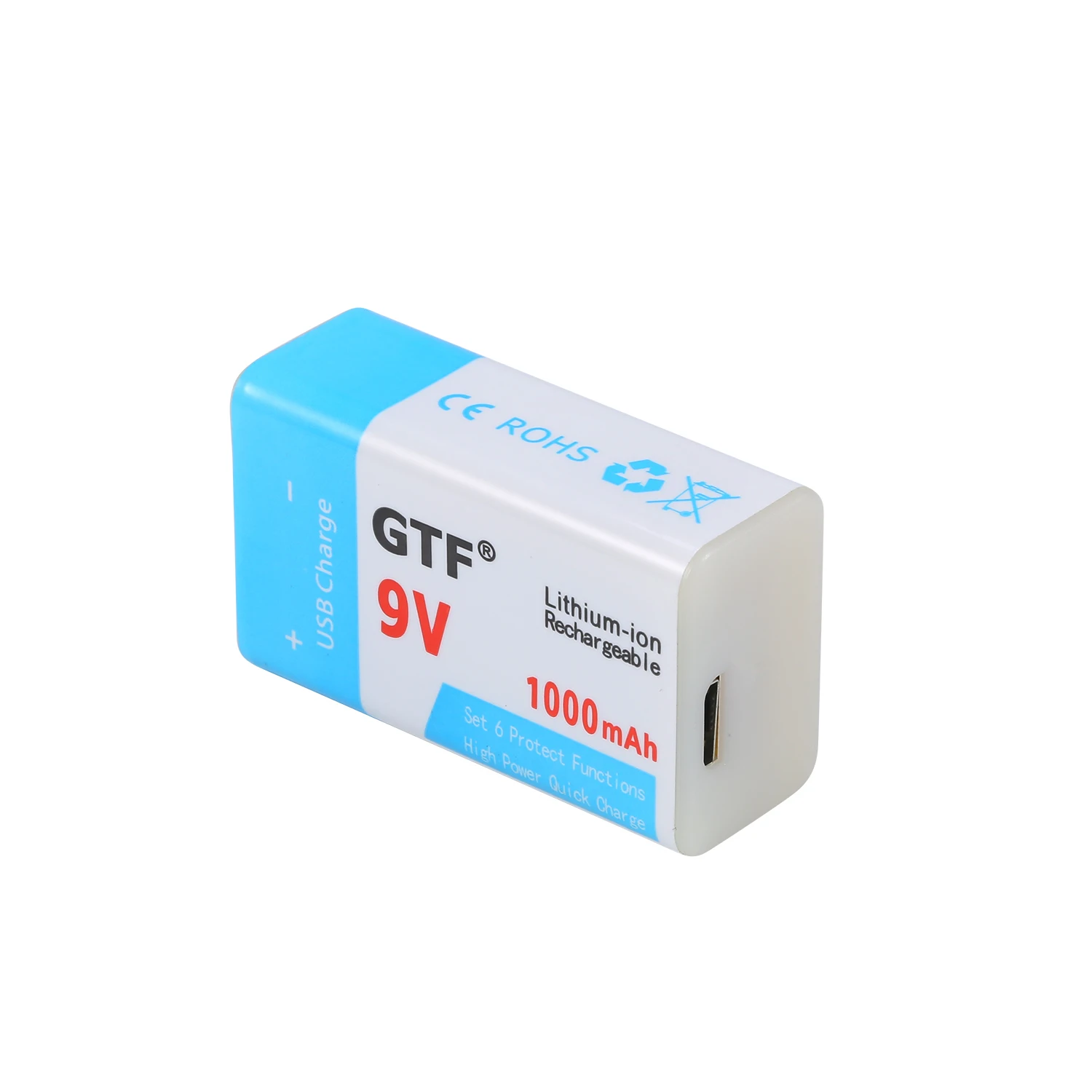 GTF зарядка через usb 9 в 500 мАч литий-ионная батарея USB перезаряжаемая батарея 9 В литиевая батарея для мультиметра игрушечный микрофон Пульт дистанционного управления KTV U
