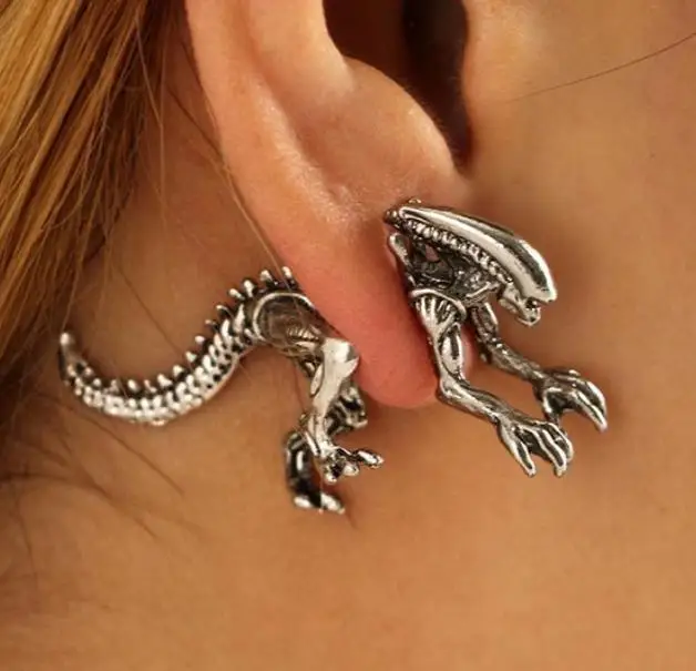 Украшение для фестиваля подарок 2 шт./пара ювелирные изделия 3D страшный монстр