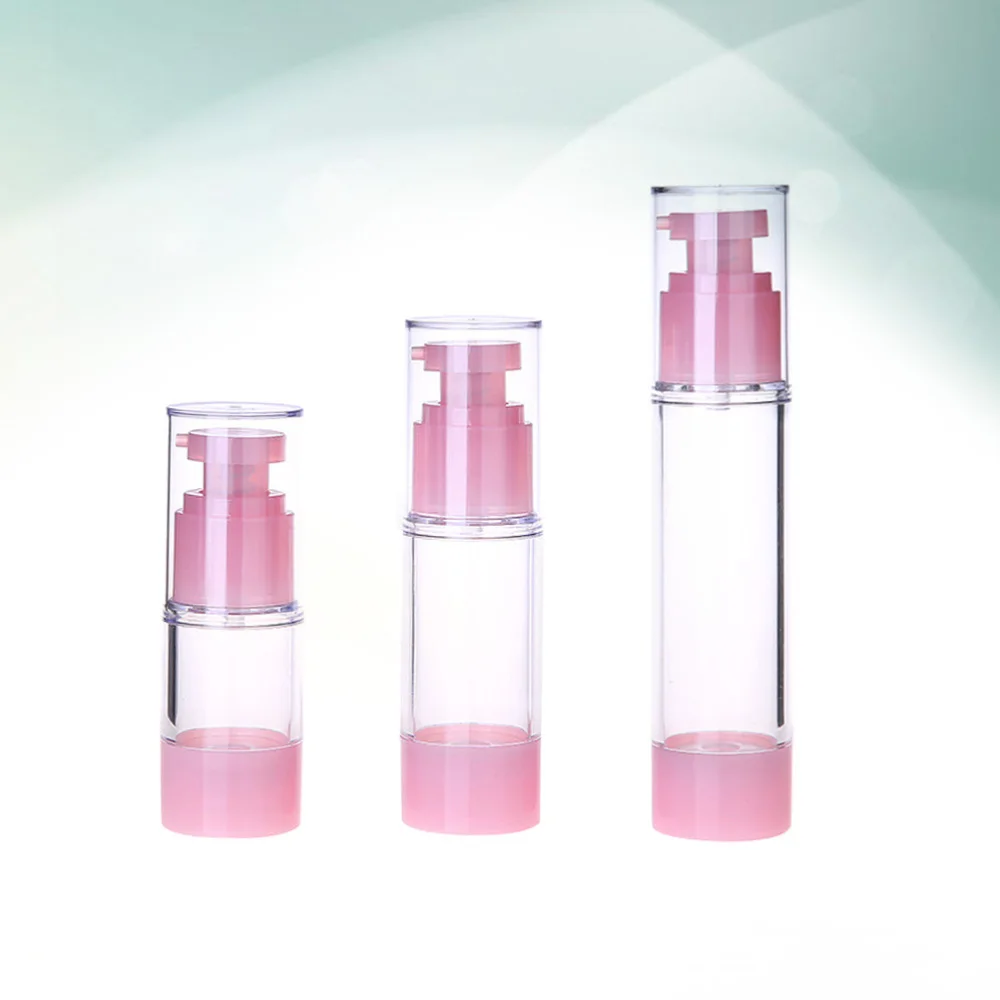 

3PCS 15/30/50ml Portable Lotion Bottle Mini Travel Bottle Essence Storage Bottle Vacuum Emulsion Bottle Cosmetics Storag