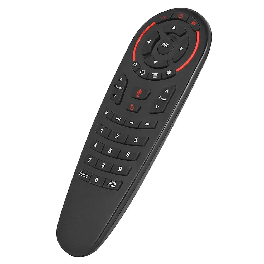 G30 2.4G Wireless Air Mouse Gyro Voice Control Sensing Remote for TV Box Feeling Comfortable and Convenient 165*55*25mm - купить по