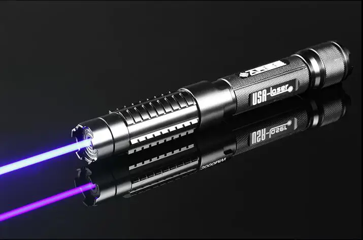 

Hot! Military 500000m Blue Laser Pointer Laser Torch Sight 450nm Flashlight Light Beam LAZER Astronomy cigarettes wicked Hunting