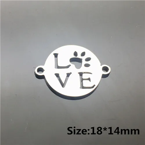 H-love pet 10pcs SS LJJAGLL металлического сплава 10/20 шт./лот Винтаж микс ювелирные соединители для Diy браслет бижутерия ручной работы талисманы изготовления ювелирных изделий ALJQ018 - Цвет: H-love pet 10pcs SS